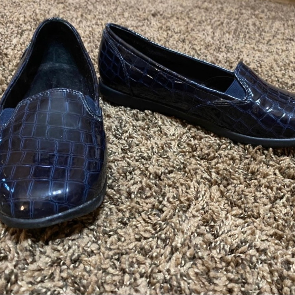 Comfortview Navy Slip Ons 7 Wide 7W - Picture 5 of 7